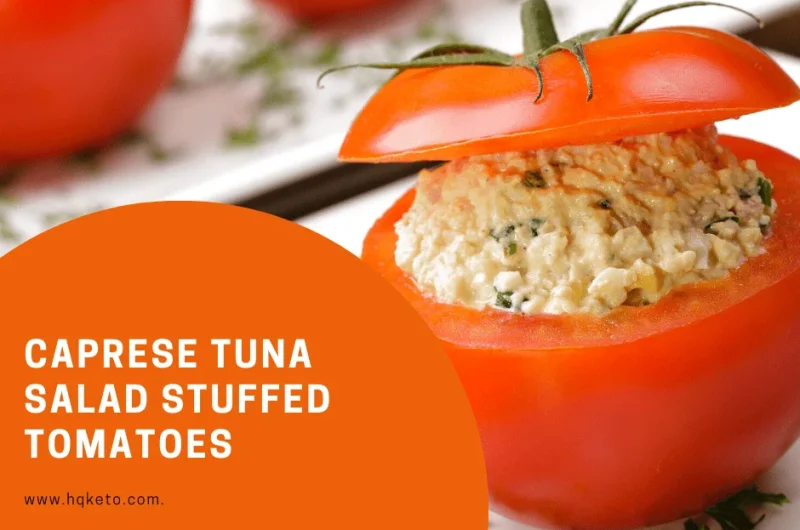 Caprese Tuna Salad Stuffed Tomatoes